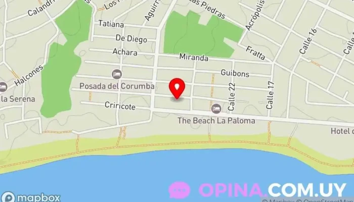 mapa de Serenamar Alojamiento, Complejo de apartamentos, Alojamiento en interiores, Apartamento turístico en La Paloma