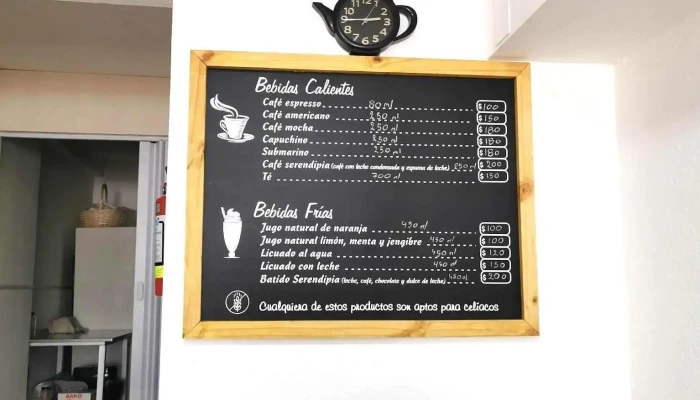 Serendipia Cafe Menu - Cafetería