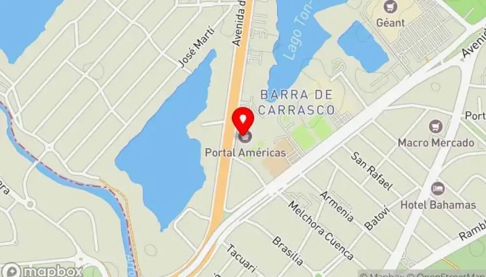 mapa de Severino Cafetería en Ciudad de la Costa