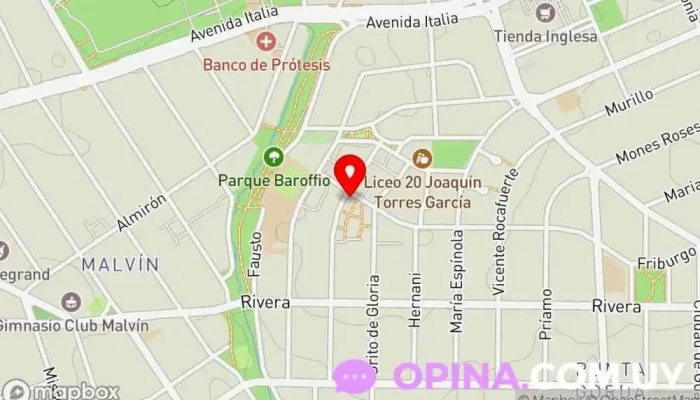 mapa de SGB Propiedades & Living Solutions Agentes inmobiliarios en Montevideo