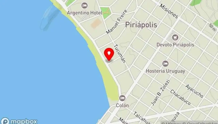 mapa de Shaker Bar en Piriápolis