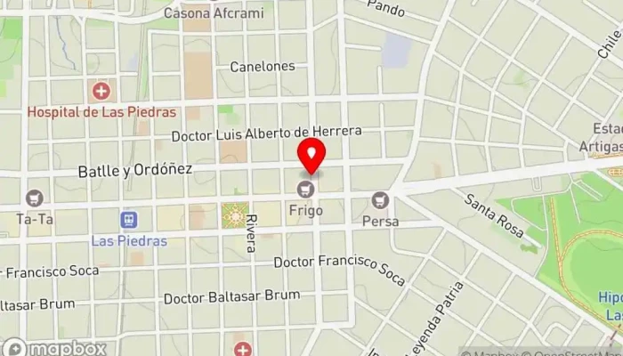 mapa de Shawarma Las Piedras Restaurante de comida rápida en Las Piedras