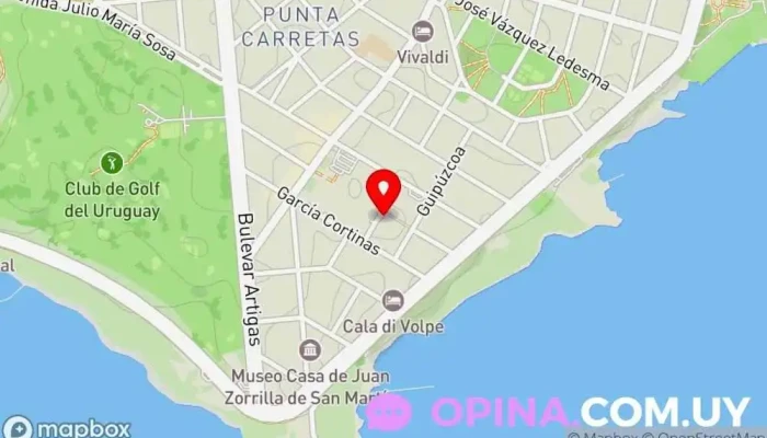 mapa de Shopping de Propiedades Consultor inmobiliario en Montevideo