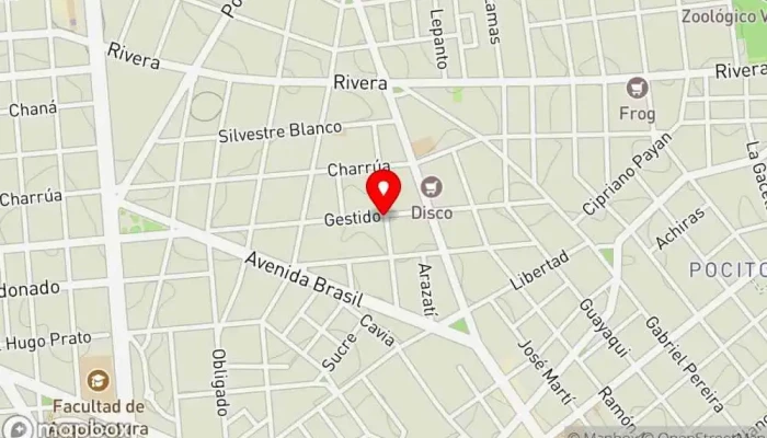 mapa de Si pinta, pinta Cervecería, Bar en Montevideo