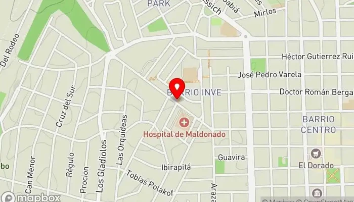 mapa de Si Querida Restaurante en Maldonado