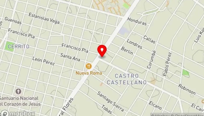 mapa de Sin Bombo Restaurante en Montevideo