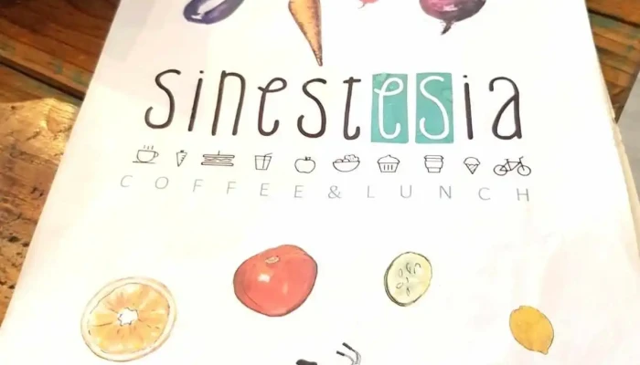 Sinestesia:  Menu - Cafetería