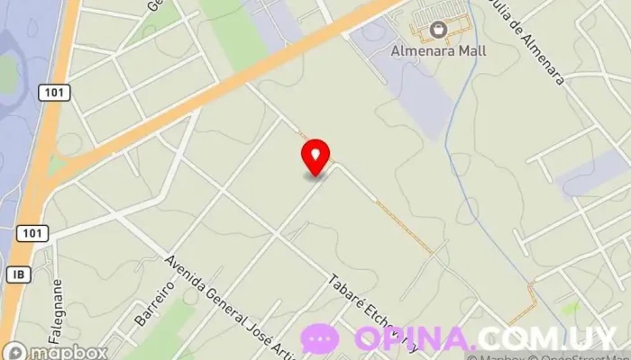 mapa de Sinfonia Barrio Jardín Urbanización en Ciudad de la Costa