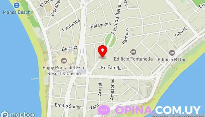 mapa de SíPUNTA Servicios Inmobiliarios Agencia inmobiliaria en Punta del Este