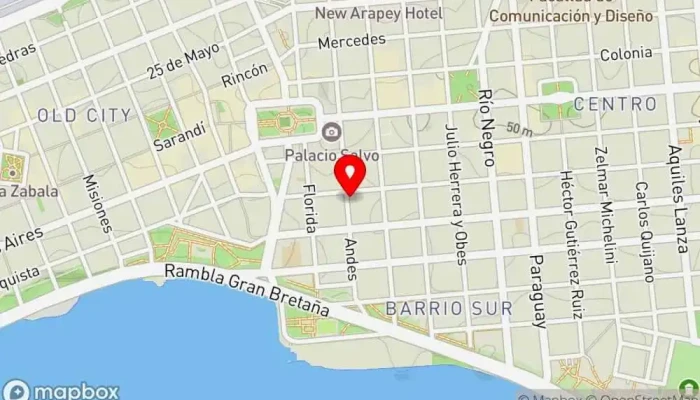 mapa de Smart Hotel Hotel en Montevideo