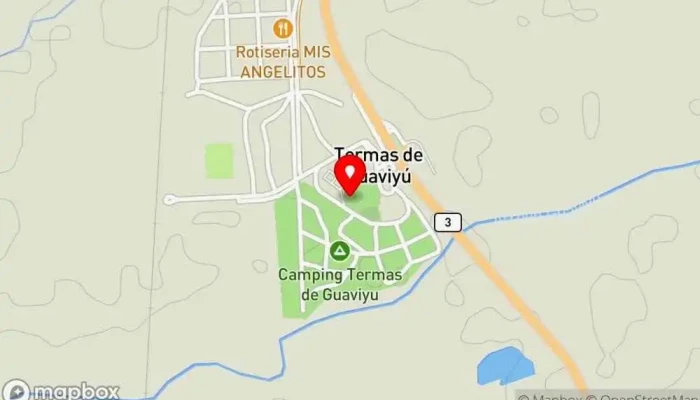 mapa de Snack Resto Termal Restaurante en Quebracho