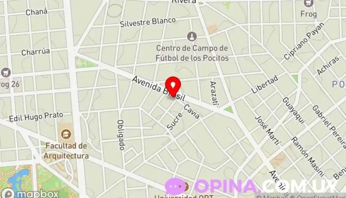 mapa de Soares Netto Propiedades Agencia inmobiliaria en Montevideo