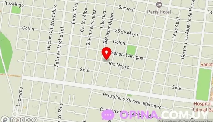 mapa de SON PLENA Banda de música en Paysandú