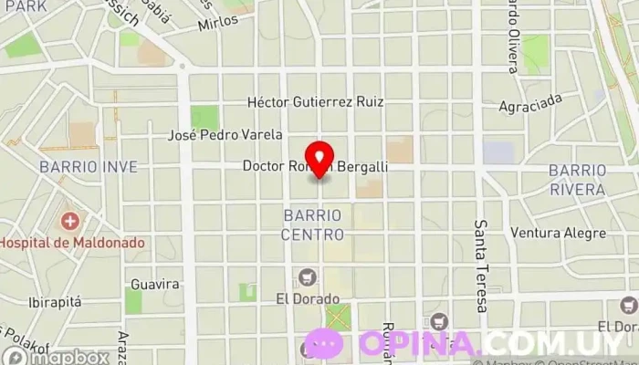 mapa de Sonríe Dental Studio Clínica dental en Maldonado