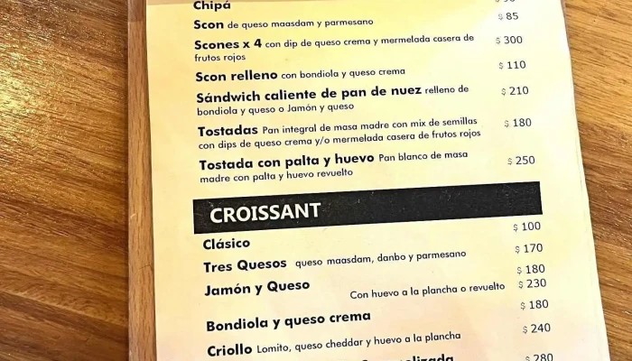 Spazio Moka:  Menu