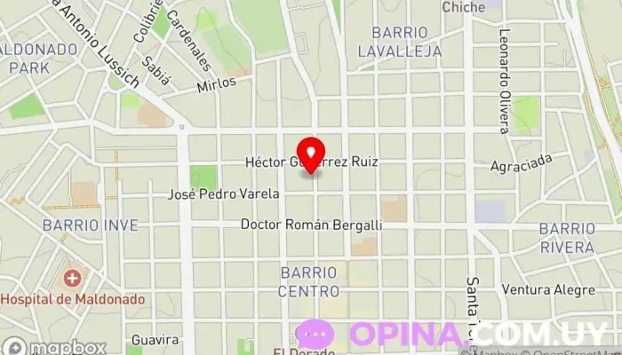 mapa de SR Mabipark Tienda de artículos de fiesta en Maldonado