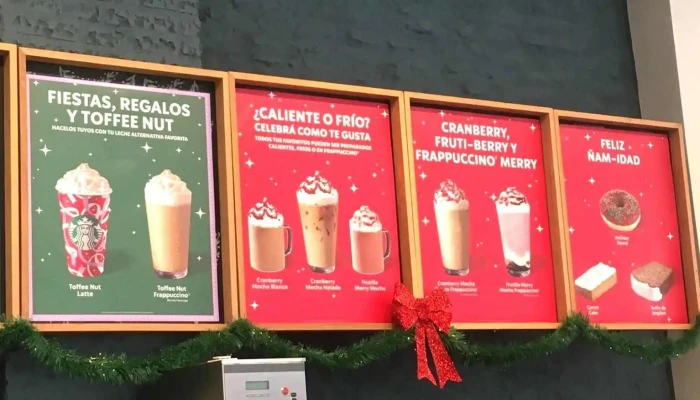 Starbucks:  Menu - Cafetería