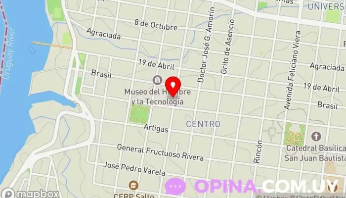 mapa de STELLA MOREIRA ESCUELA DE CANTO Escuela en Salto