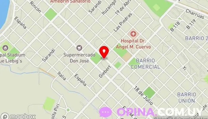 mapa de Strohvig Librería en Fray Bentos