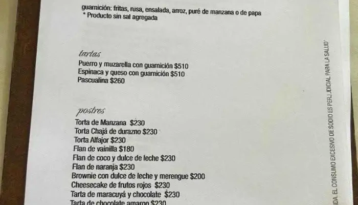 Su Bar:  Menu - Restaurante