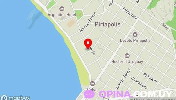 mapa de Su casa inmobiliaria Agentes inmobiliarios en Piriápolis