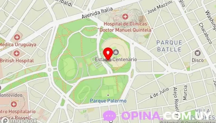 mapa de SUAT | Clínica del Estadio Clínica ambulatoria en Montevideo