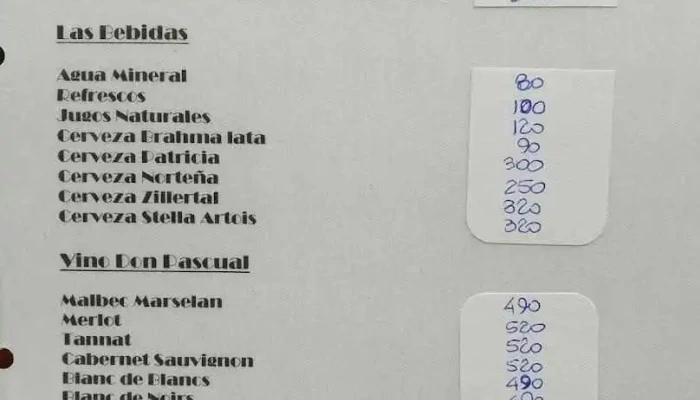 Sudestada Restaurante:  Menu