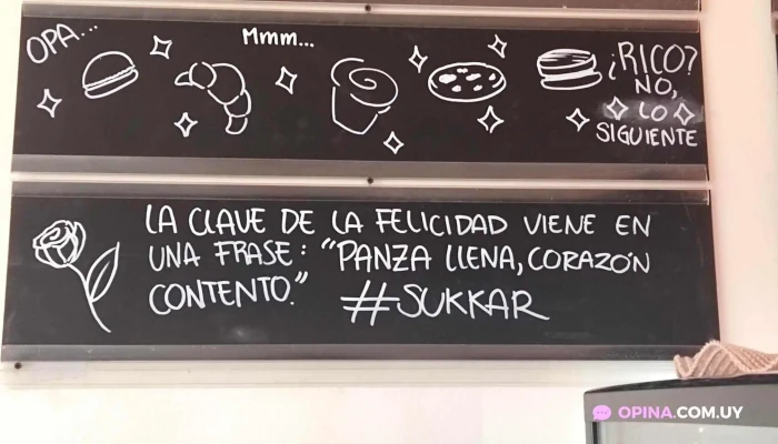 Sukkar:  Menu - Pastelería