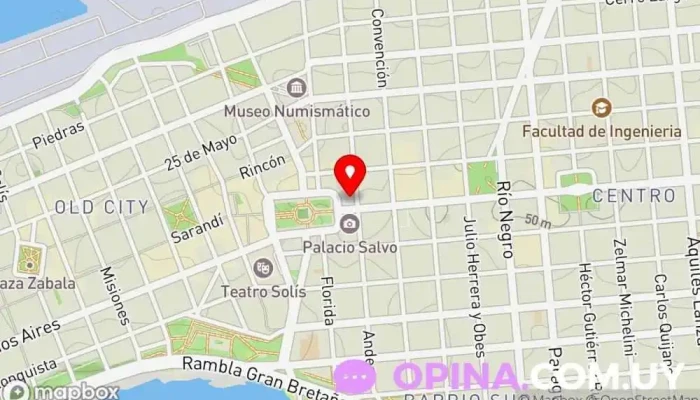 mapa de SuperArte Independencia Papelería, Librería, Copistería, Imprenta en Montevideo