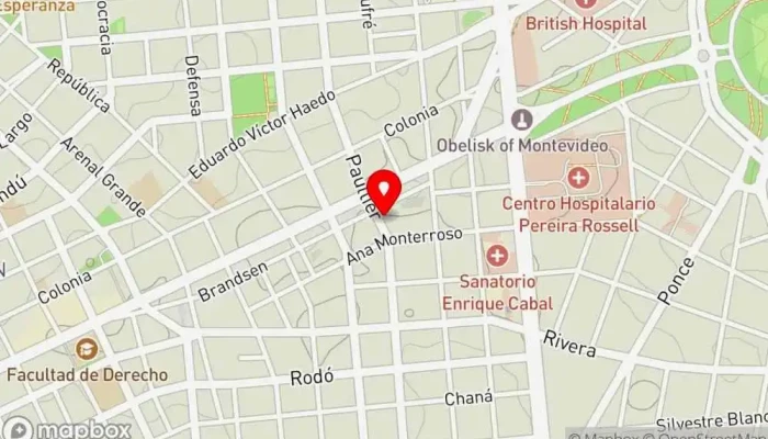 mapa de Susana Panadería en Montevideo