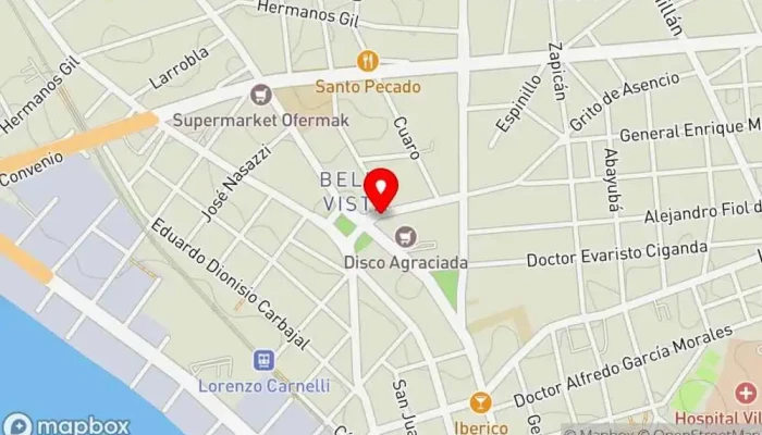 mapa de Sushi Root Restaurante en Montevideo