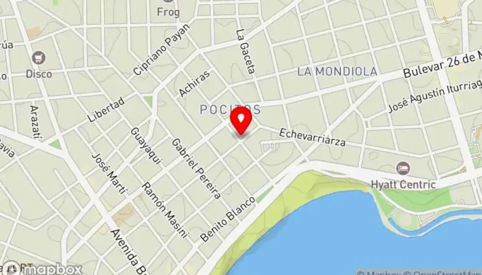 mapa de Sushi Wok Perú - Pocitos Restaurante peruano en Montevideo