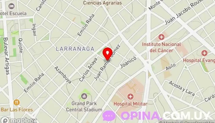 mapa de Tallo y Flor Vivero en Montevideo