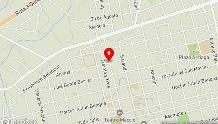 mapa de Taribo delivery Pizzería en San José de Mayo