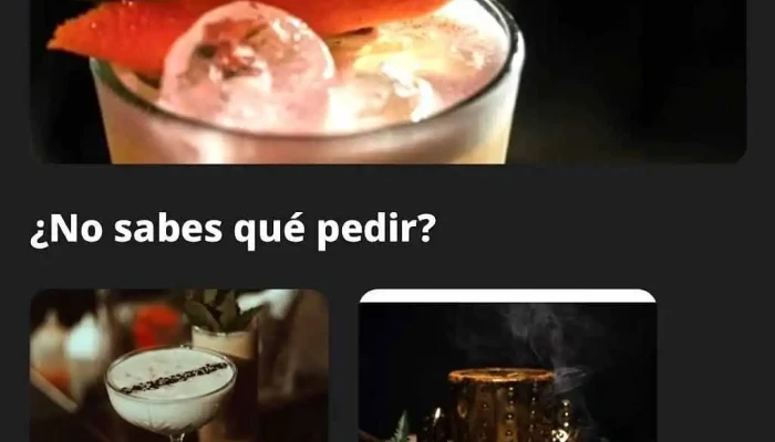 Te Acordas Bar:  Menu - Bar