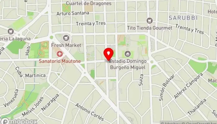 mapa de Te Va Gustar Cafetería en Maldonado