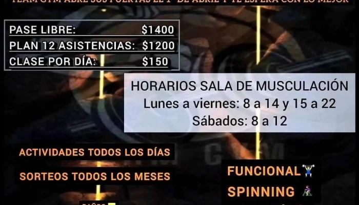 Team Gym Center -  Del Propietario - Pajas Blancas