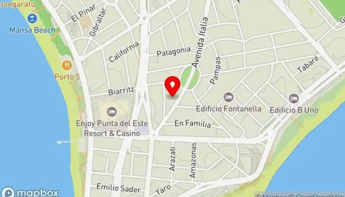 mapa de Tenedor Fino Cafetería y Restaurante Restaurante en Punta del Este