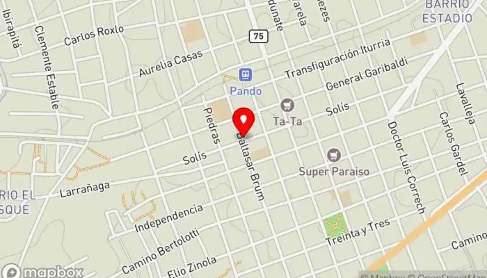 mapa de Tentaciones Food Restaurante en Pando