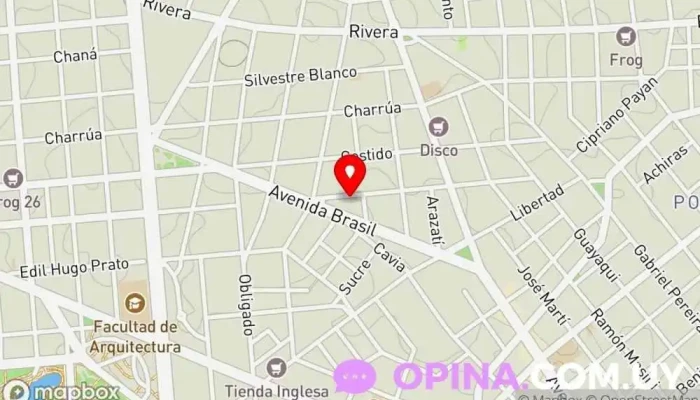 mapa de Terapeutas ya Clínica psiquiátrica en Montevideo