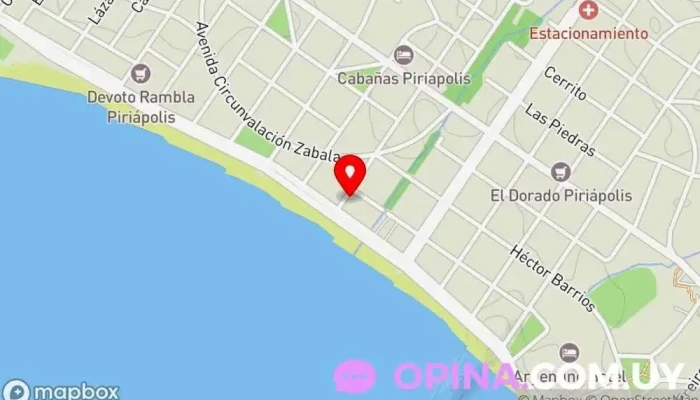 mapa de Terrazas al Mar Agencia de alquiler de apartamentos en Piriápolis