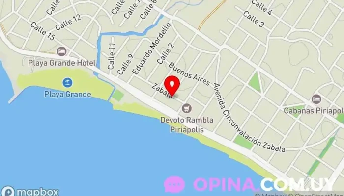 mapa de Terrazas de Portales Agencia de alquiler de alojamientos para vacaciones en Piriápolis