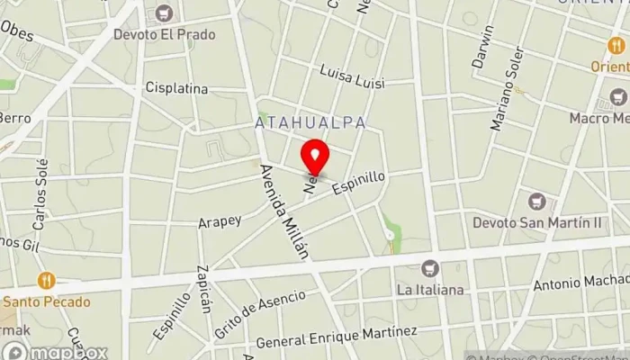 mapa de TERTULIA Food & Drink Bar restaurante en Montevideo