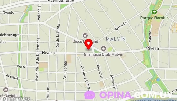 mapa de Thai Massage School Institución educativa, Centro de aprendizaje, Escuela de masajistas, Masajista, Spa terapéutico, Reflexología, Spa, Masajista deportivo, Masajista tailandés, Centro de formación profesional en Montevideo