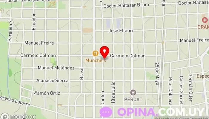 mapa de The Best English Institute Academia de idiomas, Institución educativa, Academia de inglés, Escuela en Las Piedras