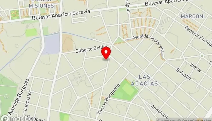 mapa de Thiago blanco Bar en Montevideo