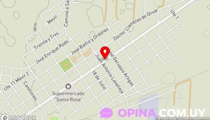 mapa de Tienda Alma Tienda de ropa en Santa Rosa