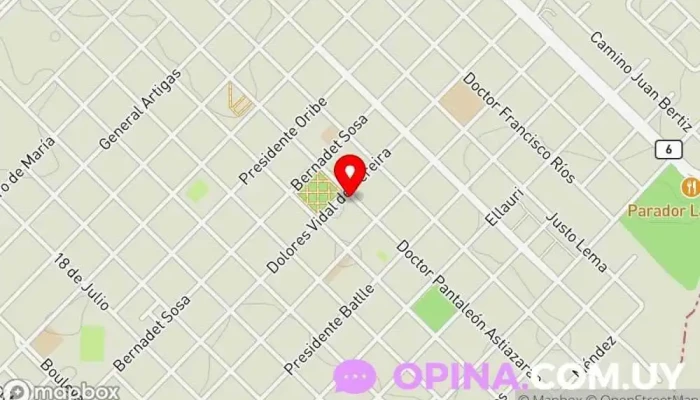 mapa de Tienda Ornellita Tienda de ropa en Sarandí del Yí