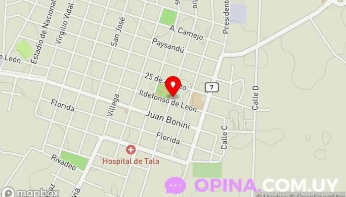 mapa de Tienda Yoliber Tienda de ropa en Tala