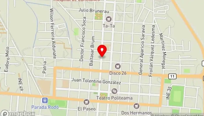 mapa de Tijuana 13 Restaurante en Canelones